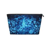 Nota musicale blu, Borsa da toilette Borsa per trucco Borsa per cosmetici Borsa da toilette da viaggio portatile