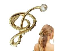 Nota Musicale Clip Claw - Accessorio Per Capelli Fantasiosi, Forculette Forti | Elegante Clip Per Capelli In Metallo Con Design Del Simbolo Della Musica, Porta Per Capelli Di Styling Decorativo Non Sl