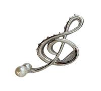 Nota musicale Clip Claw - Accessorio per capelli in metallo in lega, elegante | Design musicale compatto con impugnatura non slip, elegante punteggio Score per le ragazze Styling Dai