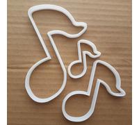 Nota Musicale Forma Biscotti Taglierino Dough Pasta Suono Pianoforte Chitarra