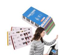 Nota musicale per pianoforte | Grafico accordi di pianoforte Flash Card | Note Lettura carte per principianti | Divertente apprendimento del pianoforte | Divertente nota musicale Flash Cards