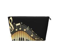 Nota musicale per pianoforte stampata, Borsa da toilette Borsa per trucco Borsa per cosmetici Borsa da toilette da viaggio portatile