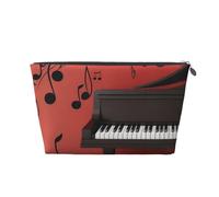 Nota musicale per pianoforte stampata, Borsa da toilette Borsa per trucco Borsa per cosmetici Borsa da toilette da viaggio portatile