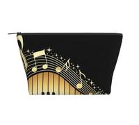 Nota musicale per pianoforte stampata, Borsa da toilette Borsa per trucco Borsa per cosmetici Borsa da toilette da viaggio portatile
