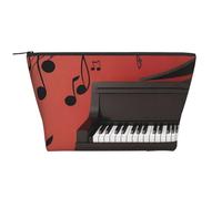Nota musicale per pianoforte stampata, Borsa da toilette Borsa per trucco Borsa per cosmetici Borsa da toilette da viaggio portatile