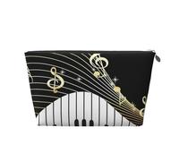 Nota musicale per tastiera di pianoforte, Borsa da toilette Borsa per trucco Borsa per cosmetici Borsa da toilette da viaggio portatile