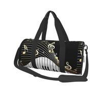 Nota musicale per tastiera di pianoforte, Borsone da viaggio di grande capacità Borsa rotonda Borsa da viaggio sportiva Borsa da viaggio Borsa da fitness