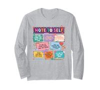Nota per affermazioni Auto-Positive Cura di sé Maglia a Manica