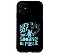 Nota per il canto autodidatta nel cantante pubblico Custodia per iPhone 11