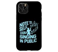 Nota per il canto autodidatta nel cantante pubblico Custodia per iPhone 11 Pro