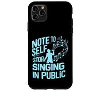 Nota per il canto autodidatta nel cantante pubblico Custodia per iPhone 11 Pro Max