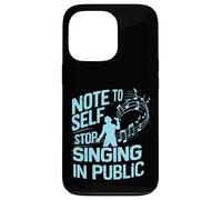 Nota per il canto autodidatta nel cantante pubblico Custodia per iPhone 13 Pro
