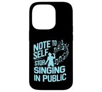 Nota per il canto autodidatta nel cantante pubblico Custodia per iPhone 14 Pro