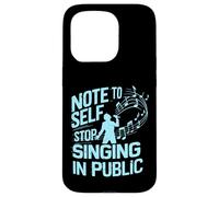 Nota per il canto autodidatta nel cantante pubblico Custodia per iPhone 15 Pro