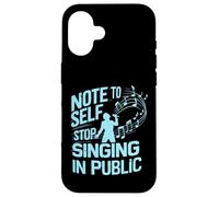 Nota per il canto autodidatta nel cantante pubblico Custodia per iPhone 16