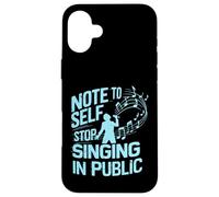 Nota per il canto autodidatta nel cantante pubblico Custodia per iPhone 16 Plus