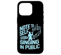 Nota per il canto autodidatta nel cantante pubblico Custodia per iPhone 16 Pro