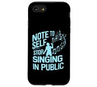 Nota per il canto autodidatta nel cantante pubblico Custodia per iPhone SE (2020) / 7 / 8