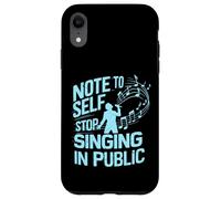 Nota per il canto autodidatta nel cantante pubblico Custodia per iPhone XR