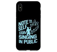 Nota per il canto autodidatta nel cantante pubblico Custodia per iPhone XS Max