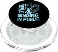 Nota per il canto autodidatta nel cantante pubblico PopSockets PopGrip per MagSafe