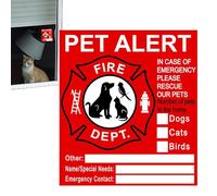 Nota per porta d'ingresso - etichetta di protezione domestica | PET - Avvisi fuoco di sicurezza Rescuee - Adesivi resistenti ai raggi UV Pets nel Fire Rescue Stickrerr, salvataggio