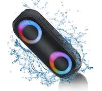 NOTABRICK Altoparlante Bluetooth con luce, scatola musicale portatile con IPX7 impermeabile, senza fili Bluetooth 5.0 30 W stereo accoppiamento, batteria da 24 ore per casa, esterni, feste, viaggi