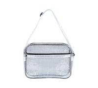 NOTAG Borsa a tracolla unisex, borsa a tracolla in PVC trasparente impermeabile antistatica della borsa degli attrezzi dell'ingegnere del locale bianco, 2669-grande, Large