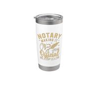 Notaio che lo rende ufficiale uno Stamp at a Time Notary Bicchiere termico in acciaio inox doppia parete