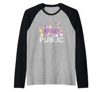 Notaio e Notaio Mobile Notaio Agente Immobiliare Maglia con Maniche Raglan