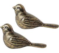 Notakia Fermaporta a forma di uccello in ghisa, resistente, evita di praticare fori, con manico, in metallo, stile antico, decorativo, vintage, rustico, per ufficio, casa, camera da letto e porte