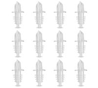 Notana Versatori per bottiglie di liquore, trasparenti, versatori veloci con misura universale, beccucci antigoccia, per casa, bar, ristorante, lounge e barista, confezione da 12