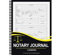 Notary Journal Journal Log Book And Record Keeper For Notaries Public