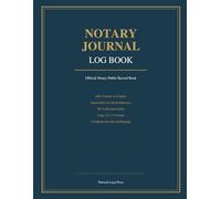Notary Journal Log Book: Official Notary Public Record Book with 540+ Entries - Comprehensive Notarial Act Log with Signer Index, ID Verification & Quick Reference Guide - Large 8.5 x 11 Format