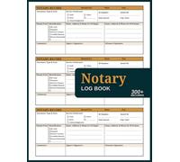 Notary Log Book: Large Notary Public Record Book, Notary Journal, Notaria Act Log Sheets, Notary Record Template Notebook Bookkeeping for Legal Documentation, Signatures, and Client Information