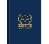 Notary Public Logbook: Signing Agent Notary Journal | 200 Notarial Records | Large Notary Log Book 8.5 x 11 Inches | Blue