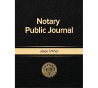 Notary Public Notary Public Journal Large Entries (Tascabile)