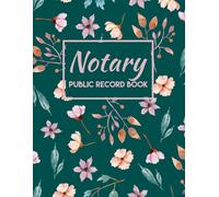 Notary Public Record Book: Notary Journal , Public Notary Logbook , Large Entries , Notary Receipt Book , 100 page "8.5x11" in