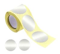 Notary Seals - Embossing Stickers | Certificate Sealing Labels with Serrated Edge | 100 Pieces Self-Adhesive Notary Certificate Label for Document Archiving Awards Legal Party Favor Wedding