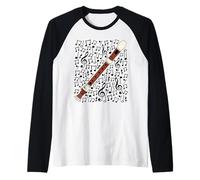 Notazione Musicale per Flauto Dolce, Insegnante di Musica Maglia con Maniche Raglan