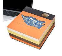 Note adesive 3D | Blocco note con calendario 3D - Planner classico con incisione, blocco multiuso per casa, ufficio, aula, scrivania, Natale e Pasqua