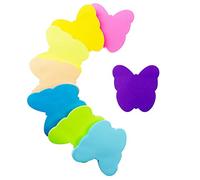 Note adesive, 560 fogli a forma di farfalla autoadesiva, colore note adesive, note adesive di marca, pagine per libri studenteschi, lettura ufficio(8 colori, 76 x 76 mm)
