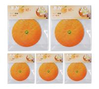 Note Adesive A Forma Di Frutta | 5 Pezzi Blocchetto A Forma Di Arancia,Blocchetto Note Adesivo Da 8 cm,Per Coppie, Amici, Compagni Di Classe, Scuola, Aula, Scrivania, Università, Lavoro E Casa