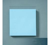 Note adesive autoadesive colorate, 100 fogli per blocco, forma rettangolare, carta ispessita per prendere appunti, cancelleria per ufficio, 7,6 x 7,6 cm (colla colorata blu)