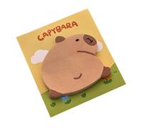 Note adesive Capybara - Note adesive dei cartoni animati Capybara, note adesive e appunti per ricordi rapidi | Taccuino cancellabile trasparente, pagine note versatili