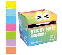 Note adesive invisibili - Schede adesive | 105 fogli/rotolo di quaderni colorati per notebook, scuola, sul posto di lavoro, studenti, promemoria a casa