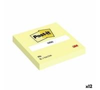 Note Adesive Post-it 654 Giallo 76 x 76 mm [12 Unità]