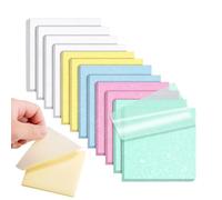 Note Adesive Trasparenti 12 600 Fogli Autoadesivi Glitterati Effetto Brina | Blocco Memo Scintillante Linguette per Scrivere per Studenti Insegnanti Diario Scrapbooking Lista Cose da Planner