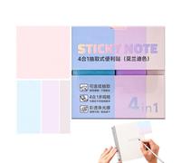 Note Adesive Trasparenti 240 Fogli in 4 Formati con Glitter Estraibili e | Linguette Scrivibili per Studenti Strumenti di Studio per Studenti Annotazione di Libri Diario Agenda Ufficio