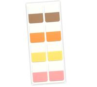 Note adesive trasparenti con indici e linguette con finitura traslucida, riutilizzabili per libri e documenti, che non oscurano, note adesive trasparenti